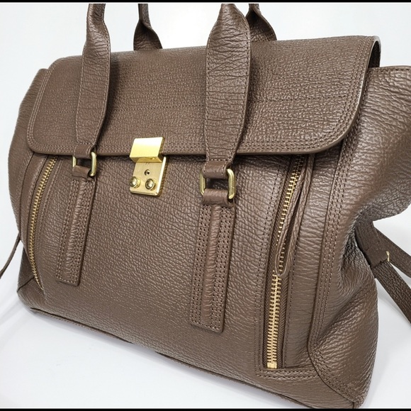 3.1 PHILLIP LIM LARGE Pashli Leather Satchel NWT - Picture 3 of 11